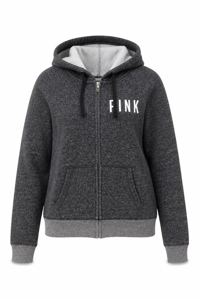 Victoria's Secret PINK Women's Grey Full Zip Hoodie Size S