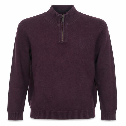 FatFace Men’s Purple Cotton Wool 1/2 Zip Jumper M Regular