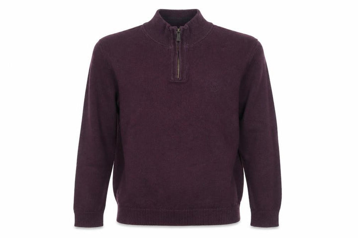 FatFace Men’s Purple Cotton Wool 1/2 Zip Jumper M Regular
