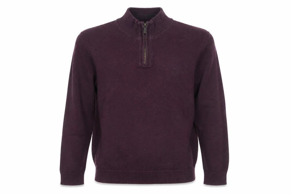 FatFace Men’s Purple Cotton Wool 1/2 Zip Jumper M Regular