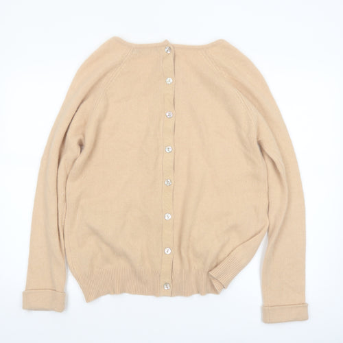 Mint Velvet Women's Beige Wool Angora Cardigan Size 16