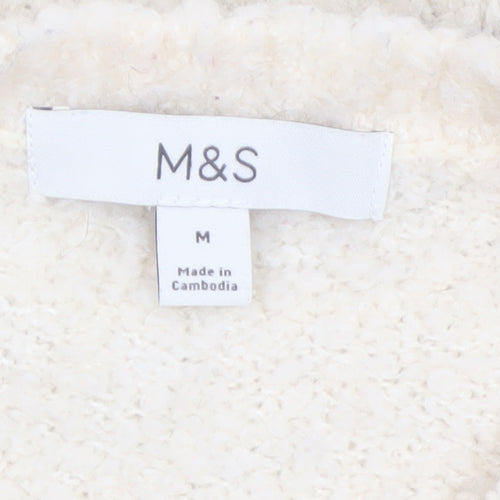 Marks and Spencer Women's Ivory Fair Isle Knit Jumper M