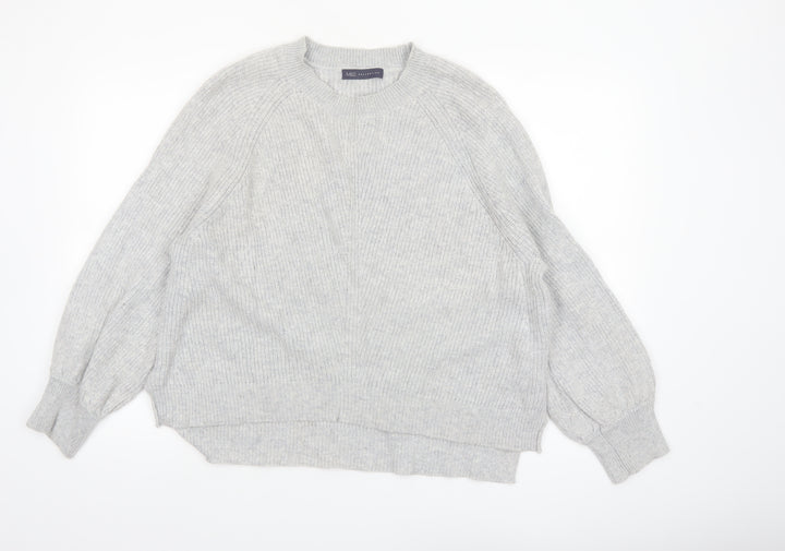 Marks and Spencer Womens Grey Alpaca Knit Pullover Jumper XL