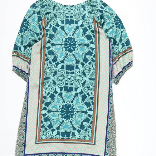Derhy Women’s Multicoloured Silk Shift Dress Size S
