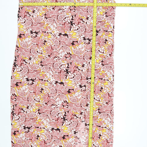Marks and Spencer Women’s Multicoloured Paisley Slip Midi Dress Size 14