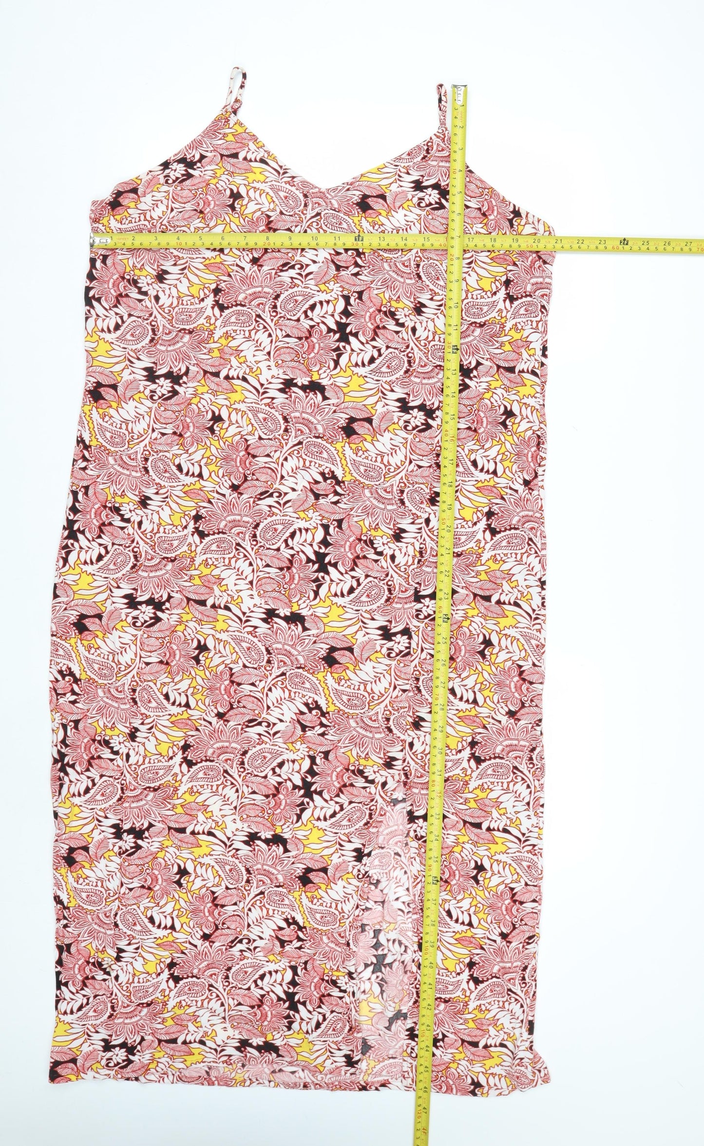 Marks and Spencer Women’s Multicoloured Paisley Slip Midi Dress Size 14