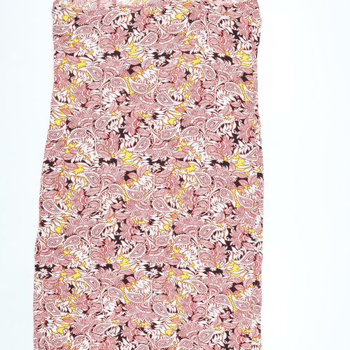 Marks and Spencer Women’s Multicoloured Paisley Slip Midi Dress Size 14