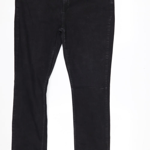 F&F Women's Black Stretch Straight Jeans Size 18 Long