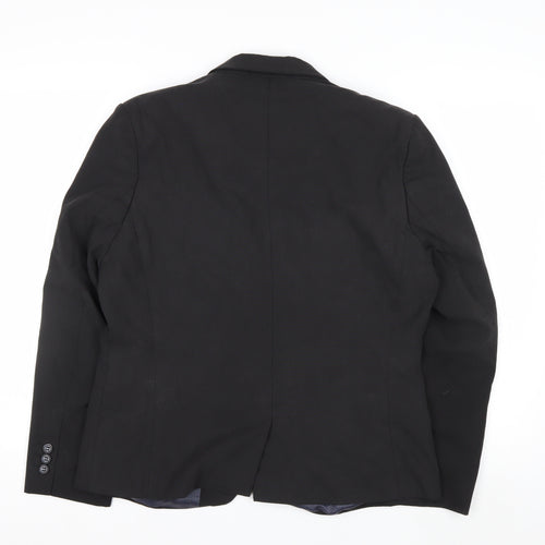 Brook Taverner Women's Black Single-Breasted Suit Jacket Size 14R