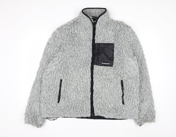 MKI Miyuki Zoku Men’s Grey Full Zip Fleece Sweatshirt Size L