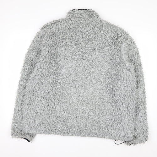 MKI Miyuki Zoku Men’s Grey Full Zip Fleece Sweatshirt Size L