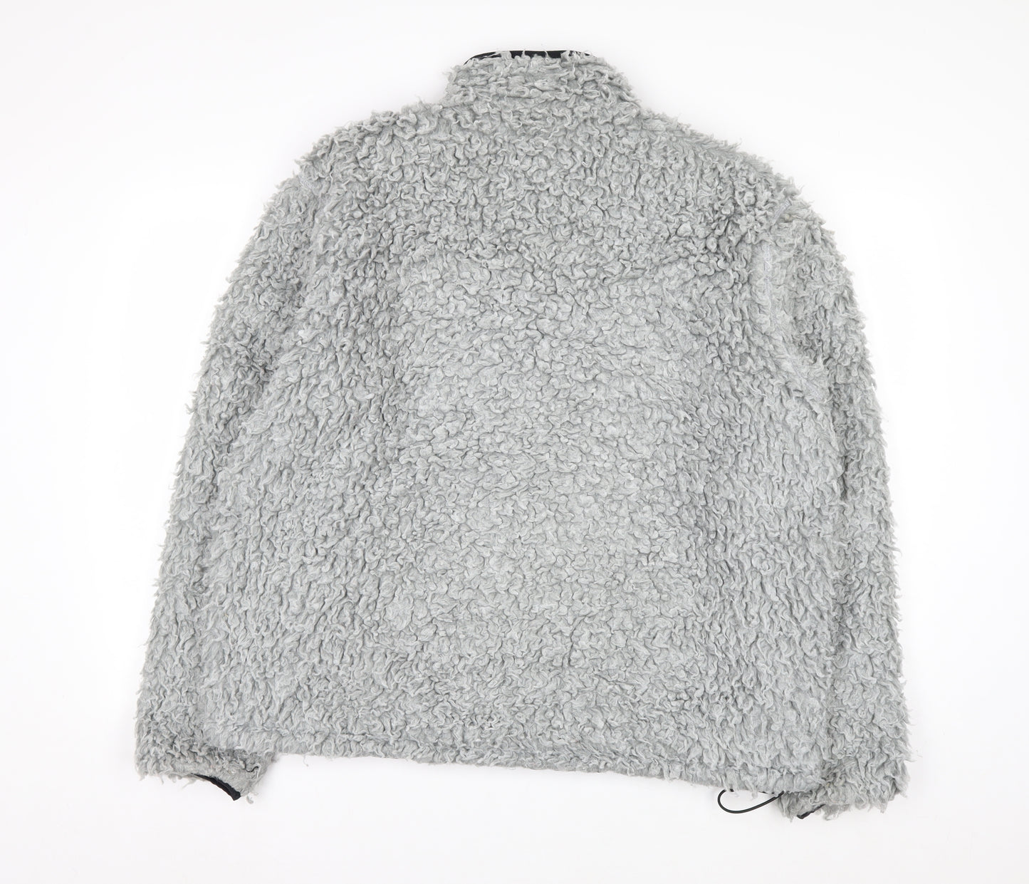 MKI Miyuki Zoku Men’s Grey Full Zip Fleece Sweatshirt Size L