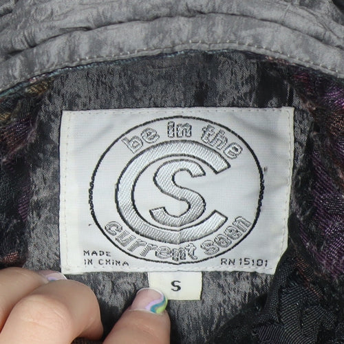 Be In The Current Seen Men's Grey Mid-Length Parka Jacket Size S
