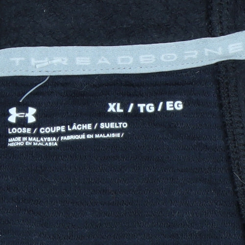 Under Armour Men's Black XL Full Zip Hoodie Sweatshirt