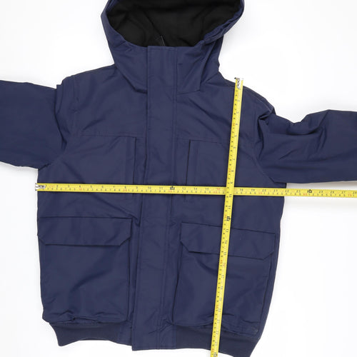 Primark Men’s Blue Hooded Padded Parka Jacket Size S