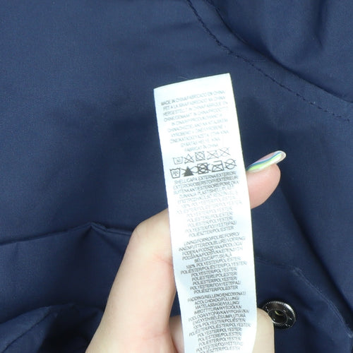 Primark Men’s Blue Hooded Padded Parka Jacket Size S
