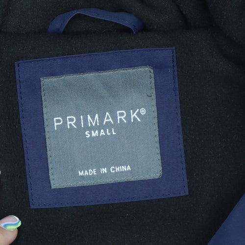 Primark Men’s Blue Hooded Padded Parka Jacket Size S