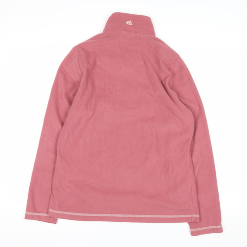 Craghoppers Women Pink 1/2 Zip Fleece Sweatshirt UK 12