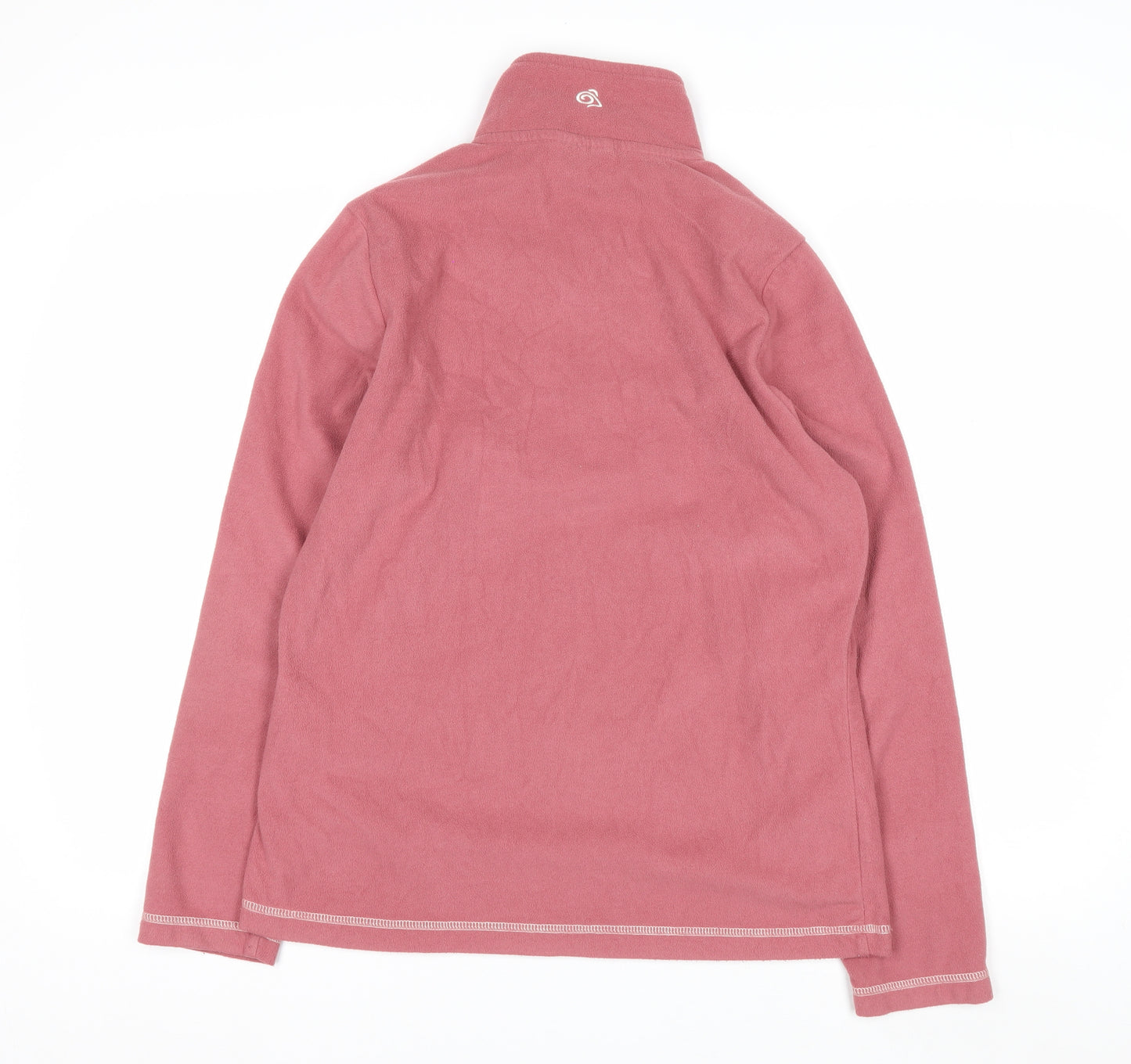 Craghoppers Women Pink 1/2 Zip Fleece Sweatshirt UK 12