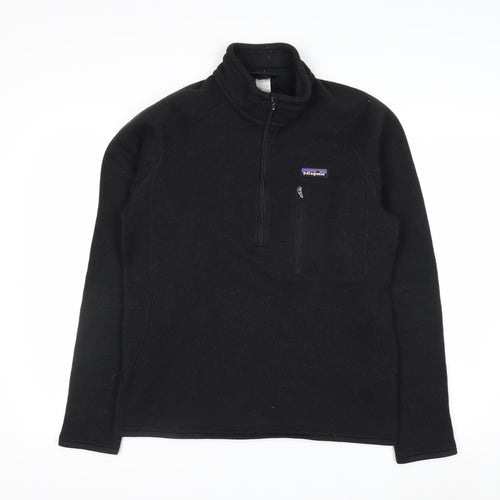 Patagonia Men's Black Fleece 1/2 Zip Pullover Sweatshirt Size M
