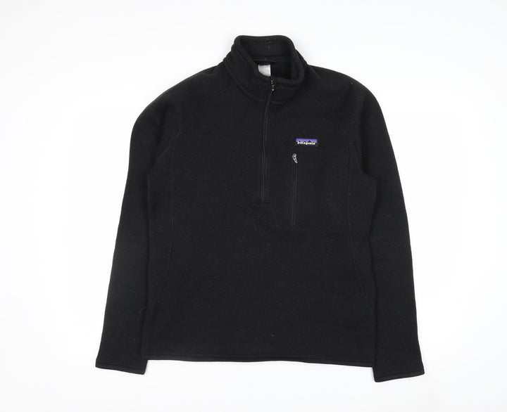 Patagonia Men's Black Fleece 1/2 Zip Pullover Sweatshirt Size M