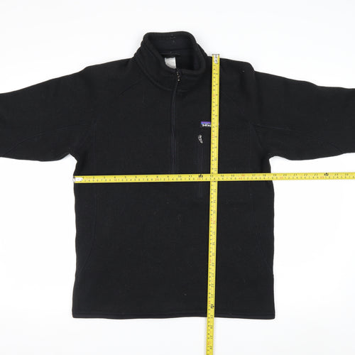 Patagonia Men's Black Fleece 1/2 Zip Pullover Sweatshirt Size M