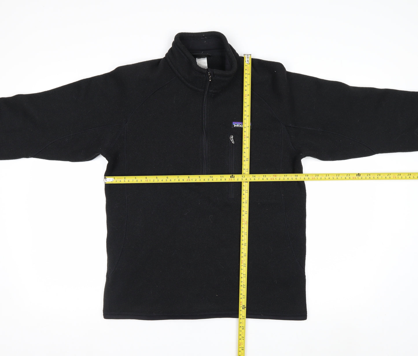 Patagonia Men's Black Fleece 1/2 Zip Pullover Sweatshirt Size M