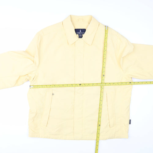 London Fog Men's Beige XL Nylon Basic Jacket Lined Zip Casual Spring Coat
