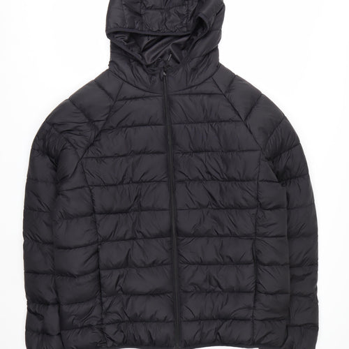 Primark Men's Black 2XL Puffer Hooded Winter Jacket