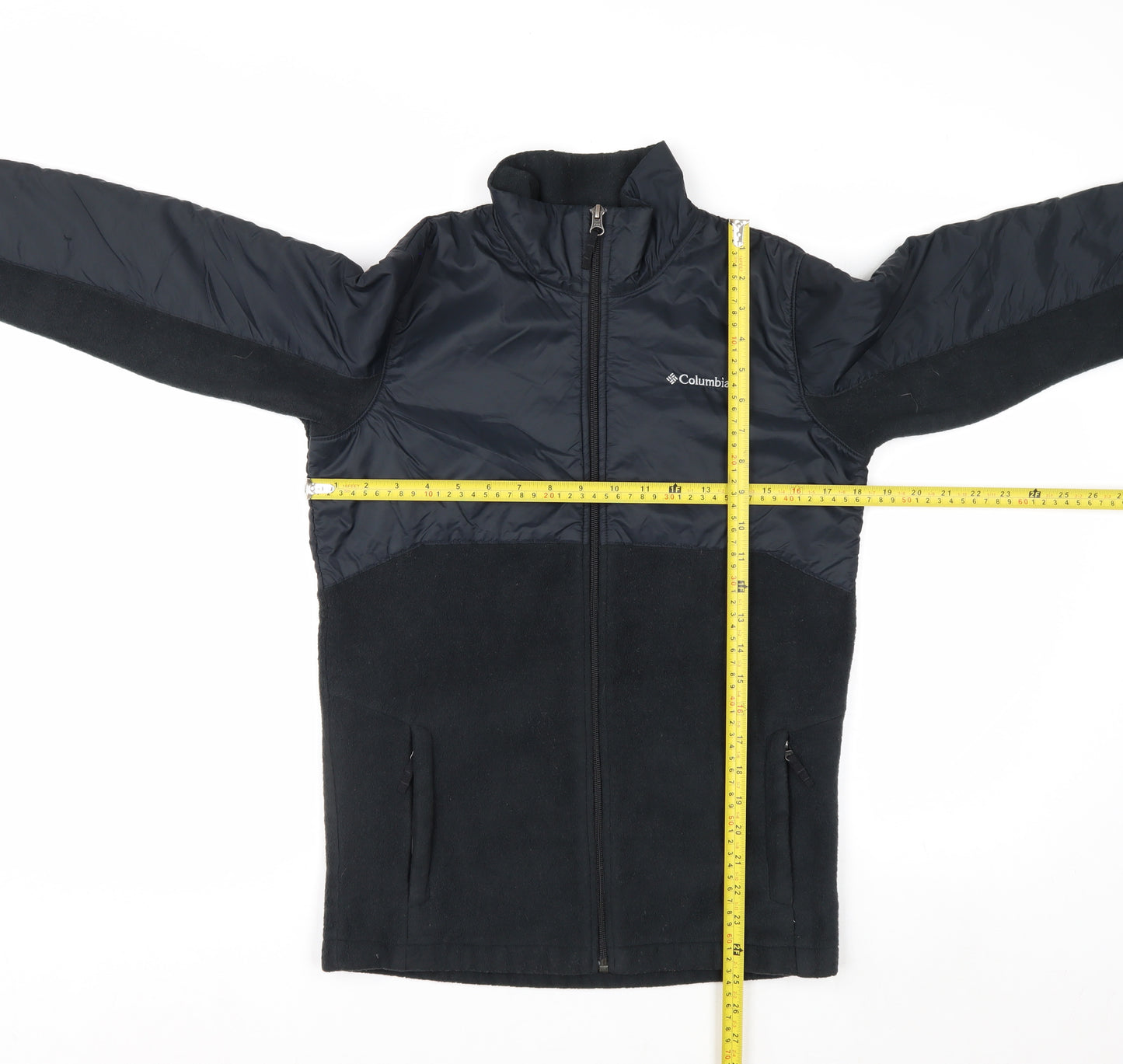 Columbia Men's Black L Fleece Lined Full Zip Outdoor Jacket
