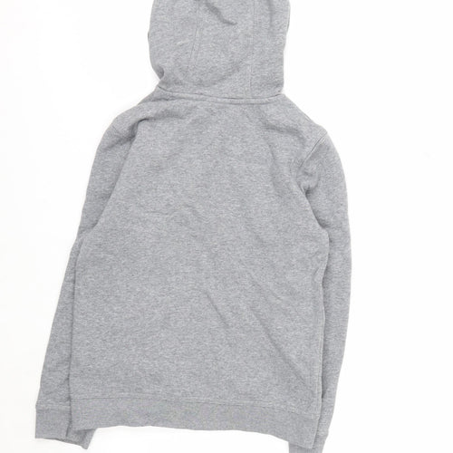 Nike Boys Grey Full Zip Hoodie Size 10-11 Years Standard Fit