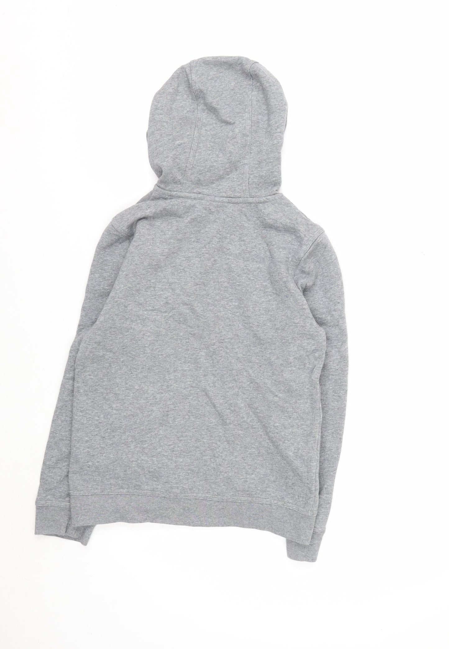 Nike Boys Grey Full Zip Hoodie Size 10-11 Years Standard Fit