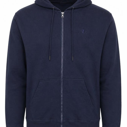 Champion Men's Blue Full Zip Hoodie Size L Sports Fleece
