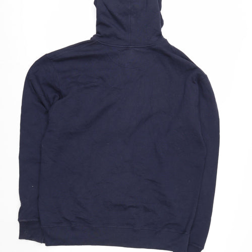 Champion Men's Blue Full Zip Hoodie Size L Sports Fleece