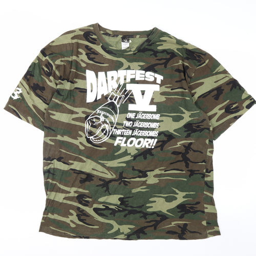 Code V Men's Camouflage DARTFEST VI Graphic T-Shirt Size 2XL