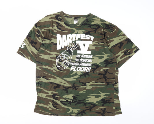 Code V Men's Camouflage DARTFEST VI Graphic T-Shirt Size 2XL