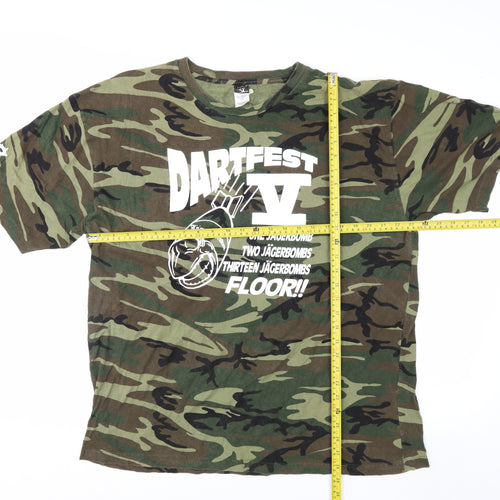 Code V Men's Camouflage DARTFEST VI Graphic T-Shirt Size 2XL
