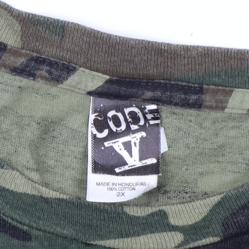 Code V Men's Camouflage DARTFEST VI Graphic T-Shirt Size 2XL