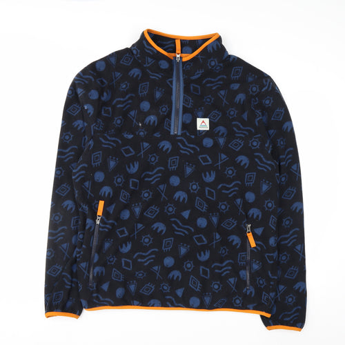 Passenger Men’s Blue Fleece Pullover Sweatshirt XL Outdoor Zip High Neck