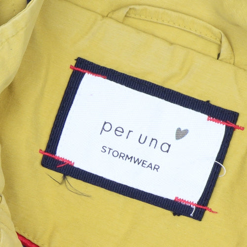 Marks and Spencer Women’s Yellow Hooded Parka Jacket Size 18