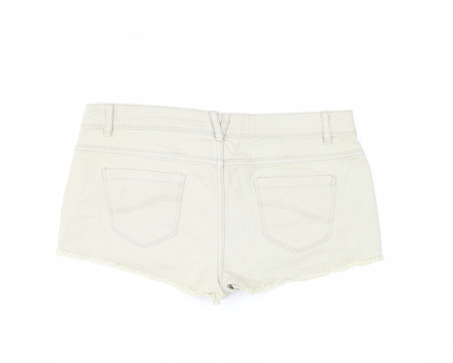 Denim Co Women’s Beige Hot Pants Size 10 Cotton Stretch Shorts