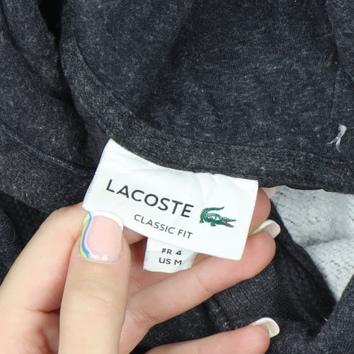 Lacoste Men's Grey Classic Fit Pullover Hoodie Size M