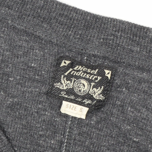 Diesel Women Grey V-Neck Knit Pullover Jumper Size S