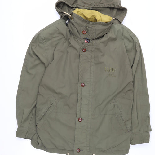 Hill Stratos Women's Green Cotton Hooded Parka Jacket Size S