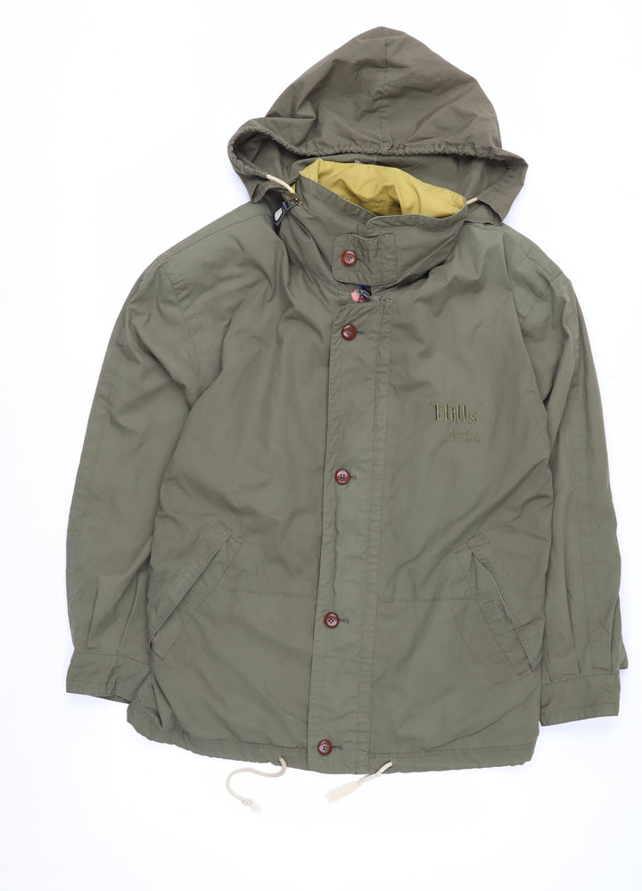 Hill Stratos Women's Green Cotton Hooded Parka Jacket Size S