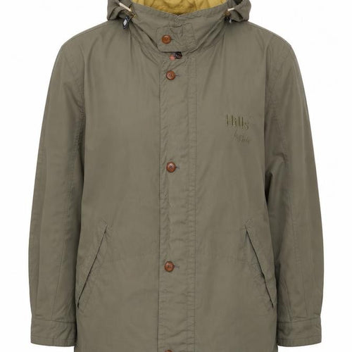 Hill Stratos Women's Green Cotton Hooded Parka Jacket Size S