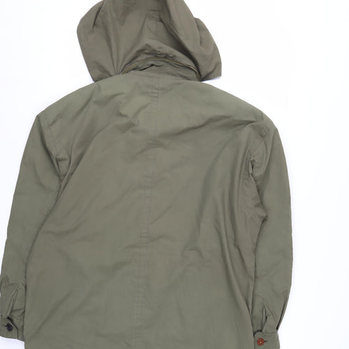 Hill Stratos Women's Green Cotton Hooded Parka Jacket Size S