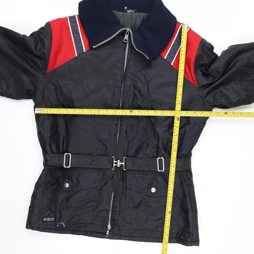 Edco Men's Blue M Puffer Jacket Belted Waterproof Winter Outerwear