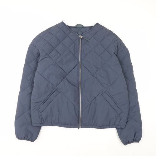 Marks and Spencer Women’s Blue Quilted Full Zip Lightweight Jacket Size 12