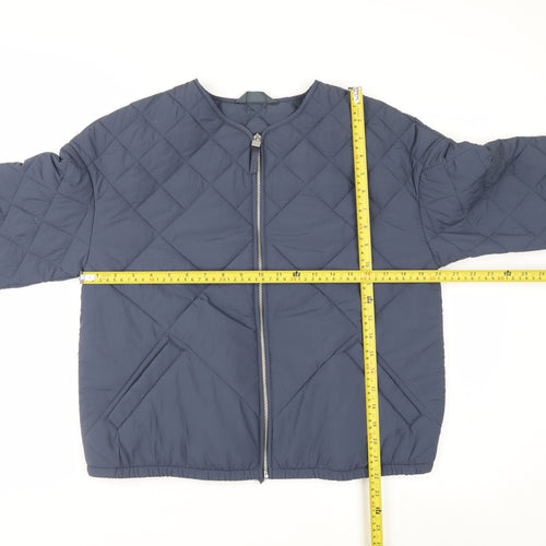 Marks and Spencer Women’s Blue Quilted Full Zip Lightweight Jacket Size 12